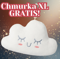 GRATIS - Biała Chmurka XL z imieniem Metoo