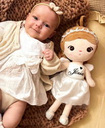Lalka Metoo Personalizowana Biały Aniołeczek